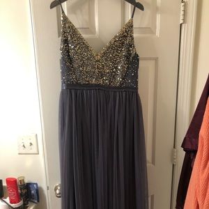 Grey Formal Dress